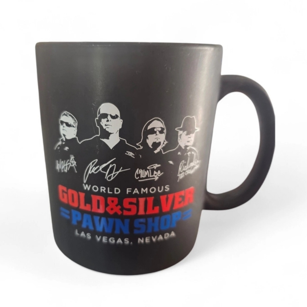 PAWN STARS Las Vegas Mug Gold & Silver 12oz Black Pre-owned